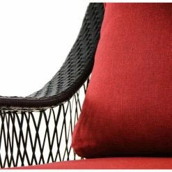 Promo ❤️ Conversation Sets Hanover Orleans Wicker Square Fire Pit Patio Conversation Set 😍 -Hammocks store detail2ALMO1318