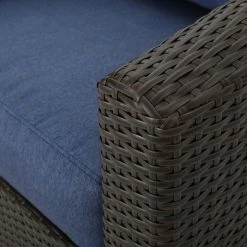 Top 10 🥰 Best Selling Home Decor Conversation Sets Janika Outdoor Wicker 4 Seater Swivel Club Chair Set With Fire Pit ❤️ -Hammocks store detail2BSHD4565