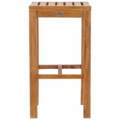 Promo 🎉 Side Chairs Chic Teak Santa Monica Teak Outdoor Barstool ❤️ -Hammocks store detail2CHIT007