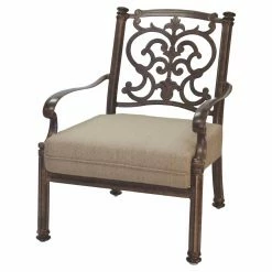 Budget 👍 Conversation Sets Darlee Santa Barbara 5 Piece Aluminum Round Fire Pit Patio Set ✔️ -Hammocks store detail2ELIT640