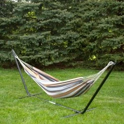 Top 10 ⭐ Fabric Northlight 73 In. Striped Double Brazilian Hammock 🔥 -Hammocks store detail2GORD4869