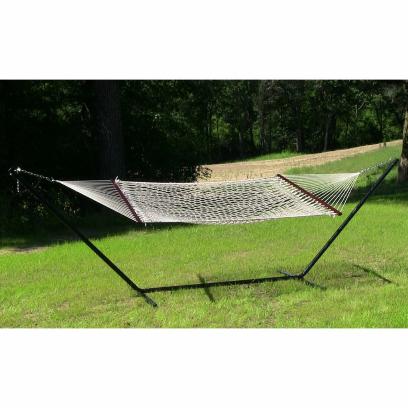 Deals βοΈ Sunnydaze Decor Sunnydaze 11 Ft. Cotton Rope Double Hammock With Spreader Bar π 4 Deals βοΈ Sunnydaze Decor Sunnydaze 11 Ft. Cotton Rope Double Hammock With Spreader Bar π - Image 4