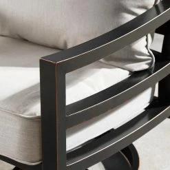 Buy 👍 Conversation Sets Oakland Living Hudson Mayan Aluminum 5 Piece Propane Fire Pit Chat Set 😉 -Hammocks store detail2OL1095