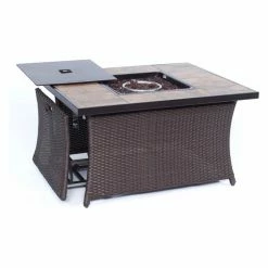 Flash Sale 🤩 Conversation Sets Hanover Strathmere 6 Piece Fire Pit Lounge Set ⭐ -Hammocks store detail3ALMO388