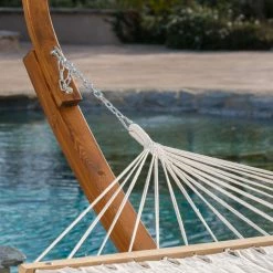 Coupon 😀 Best Selling Home Fabric Hampton Single Hammock With Stand 😉 -Hammocks store detail3BSHD1315