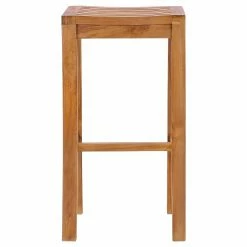 Promo 🎉 Side Chairs Chic Teak Santa Monica Teak Outdoor Barstool ❤️ -Hammocks store detail3CHIT007