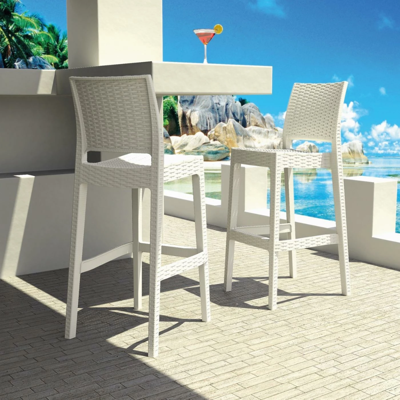 Coupon π₯° Bar Height Chairs Compamia Jamaica Resin Wicker Barstool With Optional Cushion - Set Of 2 π 6 Coupon π₯° Bar Height Chairs Compamia Jamaica Resin Wicker Barstool With Optional Cushion - Set Of 2 π - Image 6