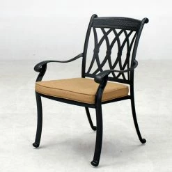 Buy 🤩 Patio Dining Sets Darlee Capri 9 Piece Aluminum Square Fire Pit Patio Dining Set ✨ -Hammocks store detail3ELIT674