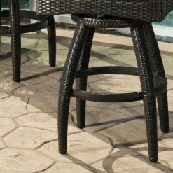 Best reviews of 💯 RST Brands Swivel Chairs RST Deco Wicker Swivel Patio Barstools - Set Of 2 🌟 -Hammocks store detail3FLO341
