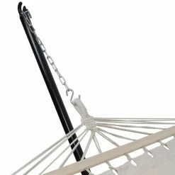 Cheap 👏 Fabric Northlight 78 In. Cotton Macrame Spreader Bar Hammock 🌟 -Hammocks store detail3GORD4865