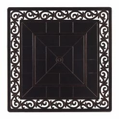 Buy 👍 Conversation Sets Oakland Living Hudson Mayan Aluminum 5 Piece Propane Fire Pit Chat Set 😉 -Hammocks store detail3OL1095