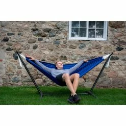 Best reviews of 🧨 Hand Woven Vivere 9 Ft. Polyester Double Hammock With Stand 🔥 -Hammocks store detail3VIV083