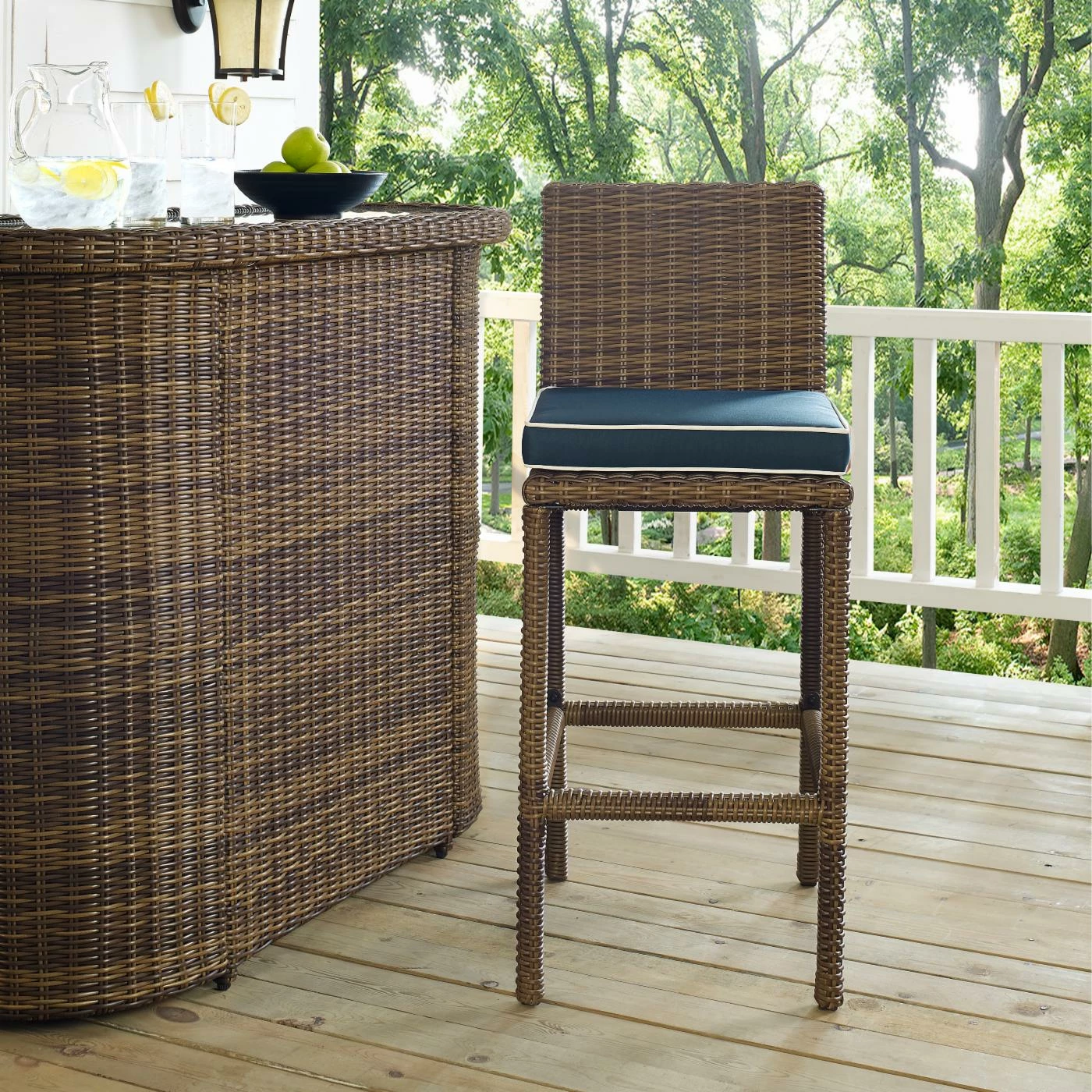 Discount 🔥 Side Chairs Crosley Bradenton Wicker Bar Stool - Set Of 2 ❤️ 7 Discount 🔥 Side Chairs Crosley Bradenton Wicker Bar Stool - Set Of 2 ❤️ - Image 7