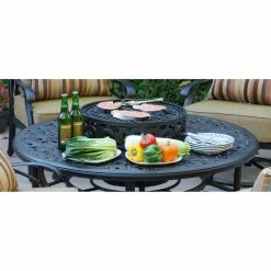 Brand new 👍 Conversation Sets Darlee Elizabeth 5 Piece Aluminum Deep Seating Fire Pit Patio Set 👍 -Hammocks store detail4ELIT544
