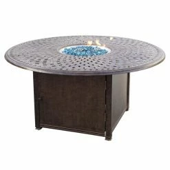 Budget 👍 Conversation Sets Darlee Santa Barbara 5 Piece Aluminum Round Fire Pit Patio Set ✔️ -Hammocks store detail5ELIT640