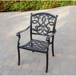 Best deal 🔔 Patio Dining Sets Darlee Santa Monica Aluminum 9 Piece Propane Fire Pit Patio Dining Set With Cushions And Fire Glass 👍 -Hammocks store detail5ELIT783