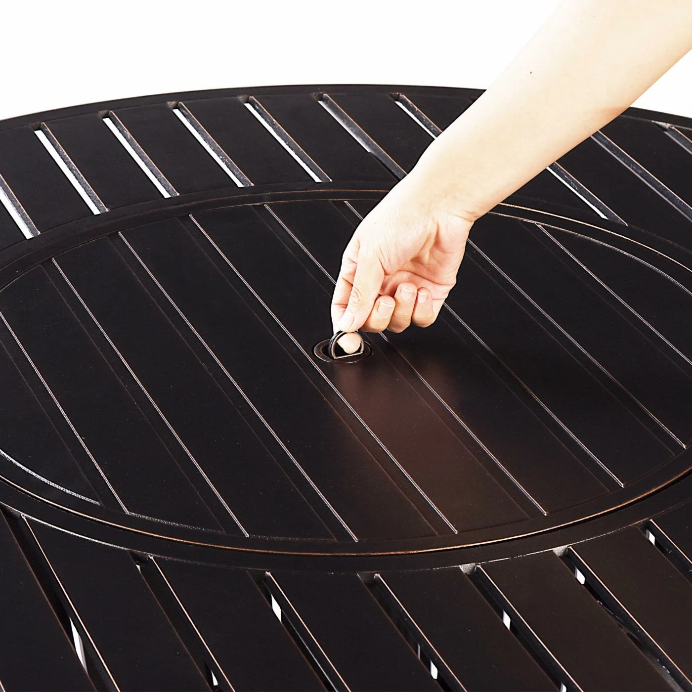 Best Pirce ๐ Conversation Sets Oakland Living Rica Italy Aluminum 5 Piece Propane Fire Pit Chat Set ๐ 8 Best Pirce ๐ Conversation Sets Oakland Living Rica Italy Aluminum 5 Piece Propane Fire Pit Chat Set ๐ - Image 8