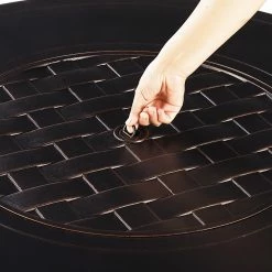 Wholesale 😍 Conversation Sets Oakland Living Finland Rico Aluminum 5 Piece Propane Fire Pit Chat Set ✨ -Hammocks store detail5OL1109