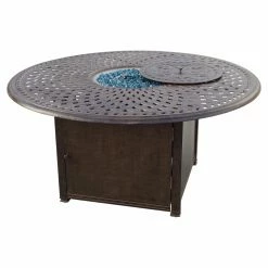 Budget 👍 Conversation Sets Darlee Santa Barbara 5 Piece Aluminum Round Fire Pit Patio Set ✔️ -Hammocks store detail6ELIT640