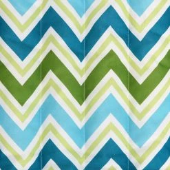 New ✔️ Sunnydaze Decor Blue And Green Chevron Cotton Rope Hammock 🎉 -Hammocks store detail6NETH817