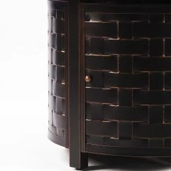 New 🔔 Conversation Sets Oakland Living Hudson Rico Aluminum 5 Piece Propane Fire Pit Chat Set 😀 -Hammocks store detail6OL1115