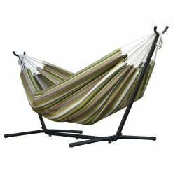 Wholesale 👍 Quilted Vivere Hammocks Dupione Sand Sunbrella Fabric Single Hammock And Stand Set 🎉 -Hammocks store detail6VIV011