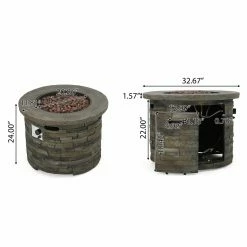 Brand new ⌛ Best Selling Home Decor Conversation Sets Keisi Outdoor Wicker 4 Seater Swivel Club Chair Set With Fire Pit 🌟 -Hammocks store detail7BSHD4563