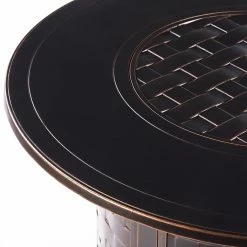 Hot Sale ✨ Conversation Sets Oakland Living Rica Rico Aluminum 5 Piece Propane Fire Pit Chat Set 🤩 -Hammocks store detail7OL1103