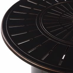 Coupon 😉 Conversation Sets Oakland Living Finland Nobu Aluminum 5 Piece Propane Fire Pit Chat Set 🎉 -Hammocks store detail7OL1112