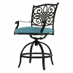 Best Sale 💯 Patio Dining Sets Hanover Traditions Aluminum Fire Pit Patio Dining Set 🥰 -Hammocks store detailALMO1324