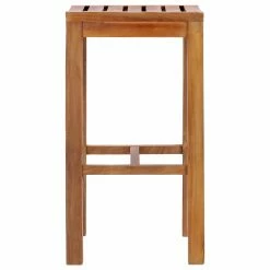 Promo 🎉 Side Chairs Chic Teak Santa Monica Teak Outdoor Barstool ❤️ -Hammocks store detailCHIT007