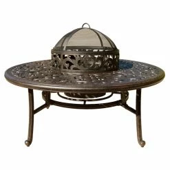 Brand new 👍 Conversation Sets Darlee Elizabeth 5 Piece Aluminum Deep Seating Fire Pit Patio Set 👍 -Hammocks store detailELIT544