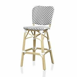 Flash Sale 🎁 Bar Height Chairs Furniture Of America Kyan 30 In. Aluminum Outdoor Bar Height Stool - Set Of 2 - Black 😍 -Hammocks store detailENLB5382