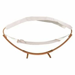 Discount 😍 Fabric Leisure Season Double Hammock With Stand And Canopy ✨ -Hammocks store detailLSL040