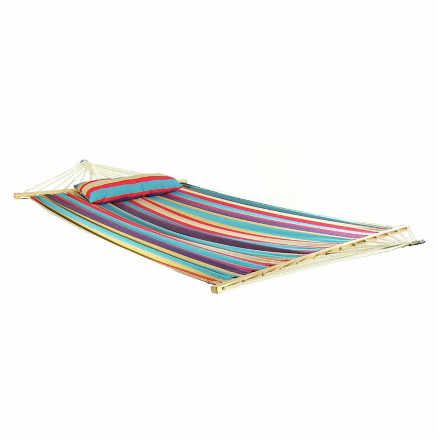 New π Fabric Sunnydaze Decor Cotton Hammock With Spreader Bar And Stand π₯ 3 New π Fabric Sunnydaze Decor Cotton Hammock With Spreader Bar And Stand π₯ - Image 3