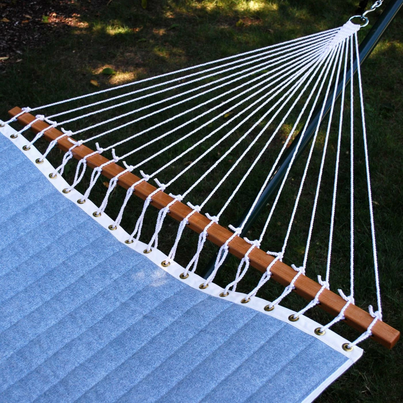 Best Sale ⌛ Algoma Norway Blue Stripe Reversible Quilted Hammock ✨ 2 Best Sale ⌛ Algoma Norway Blue Stripe Reversible Quilted Hammock ✨ - Image 2