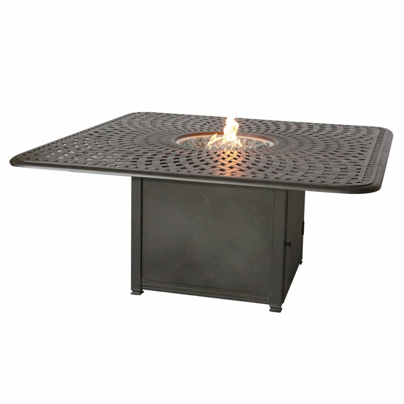 Cheap ๐ Patio Dining Sets Darlee Madison 9 Piece Aluminum Square Fire Pit Patio Dining Set ๐ 2 Cheap ๐ Patio Dining Sets Darlee Madison 9 Piece Aluminum Square Fire Pit Patio Dining Set ๐ - Image 2
