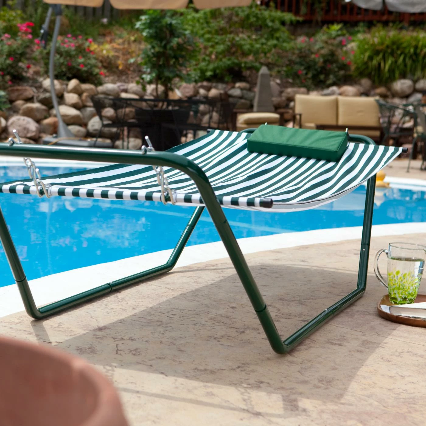 Flash Sale 😍 Fabric Algoma 4-Point Single Hammock Lounger ❤️ 2 Flash Sale 😍 Fabric Algoma 4-Point Single Hammock Lounger ❤️ - Image 2