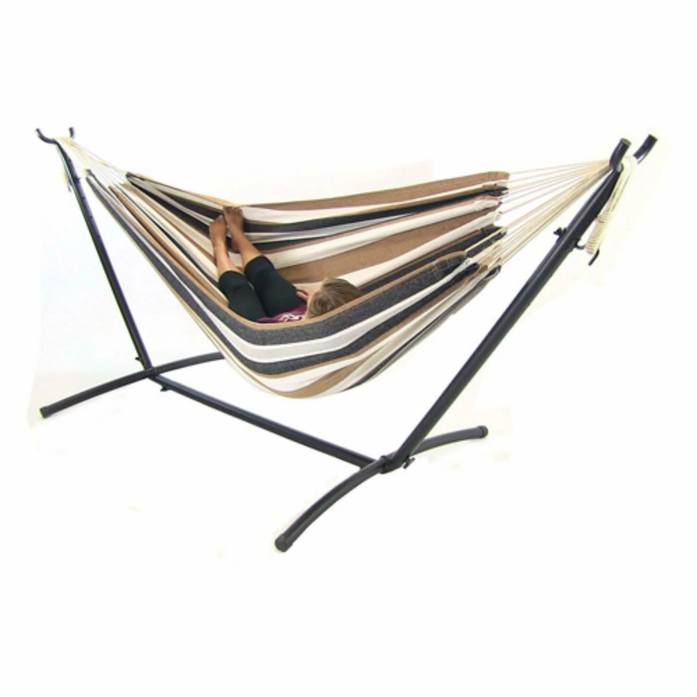 Flash Sale π Sunnydaze Decor Fabric Sunnydaze Double Brazilian Double Hammock With Stand π 2 Flash Sale π Sunnydaze Decor Fabric Sunnydaze Double Brazilian Double Hammock With Stand π - Image 2