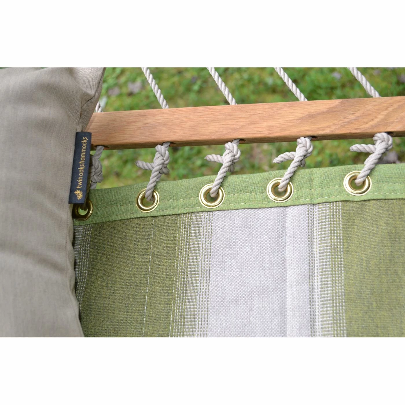Promo 🥰 Twin Oaks Hammocks Twin Oaks 13 Ft. Quilted Stripe Sunbrella Fabric Double Hammock 🎉 2 Promo 🥰 Twin Oaks Hammocks Twin Oaks 13 Ft. Quilted Stripe Sunbrella Fabric Double Hammock 🎉 - Image 2
