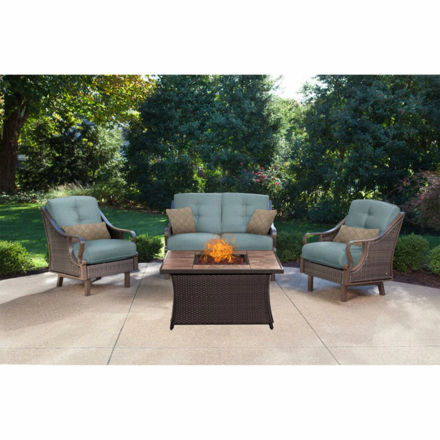 Buy ๐ Conversation Sets Hanover Ventura 4 Piece Fire Pit Chat Set ๐ 1 Buy ๐ Conversation Sets Hanover Ventura 4 Piece Fire Pit Chat Set ๐