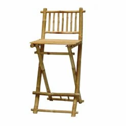New 🧨 Counter Height Chairs Bamboo54 Wood Folding Patio Bar Stool 😍