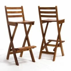 Best reviews of 🤩 Bar Height Chairs HN Outdoor Kincaid Foldable Outdoor Wood Barstool 🎁