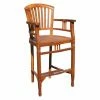 Buy 👏 Arm Chairs Chic Teak Orleans Teak Outdoor Barstool With Arms 👏