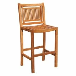 Hot Sale 🔥 Side Chairs Chic Teak Maldives Teak Outdoor Barstool ✨