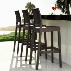 Coupon π₯° Bar Height Chairs Compamia Jamaica Resin Wicker Barstool With Optional Cushion - Set Of 2 π