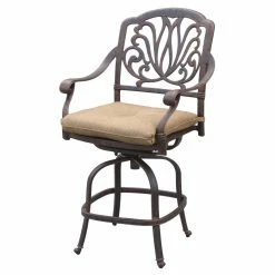 Flash Sale 🤩 Swivel Chairs Darlee Elisabeth Counter Height Swivel Patio Bar Stool - Set Of 2 🤩