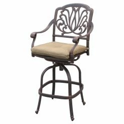 Cheap ✔️ Swivel Chairs Darlee Elisabeth Swivel Patio Bar Stool - Set Of 2 ✔️