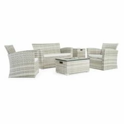 Buy 🧨 Conversation Sets Sego Lily Magna 4 Piece Fire Pit Conversation Patio Set ⭐