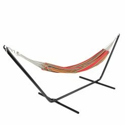 Cheapest 👏 Fabric Northlight 77 In. .Striped Woven Single Brazilian Hammock 🌟